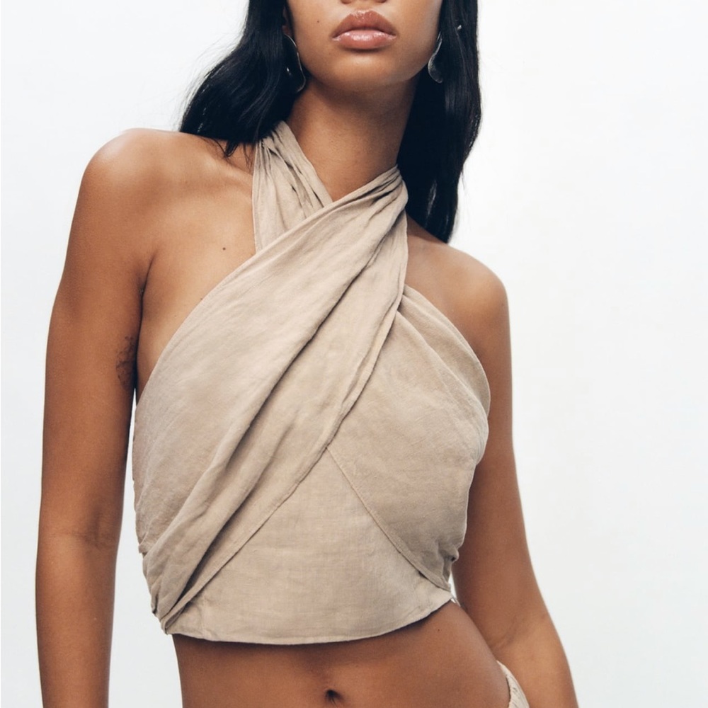 Zara Linen Halter